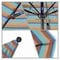 California Umbrella 9' Black Aluminum Market Patio Umbrella, Sunbrella Gateway Mist? 194061335536 - alternate 2